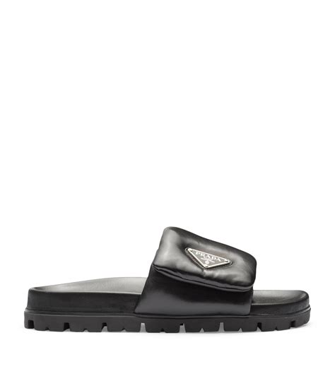 prada blue and black|black and white Prada slides.